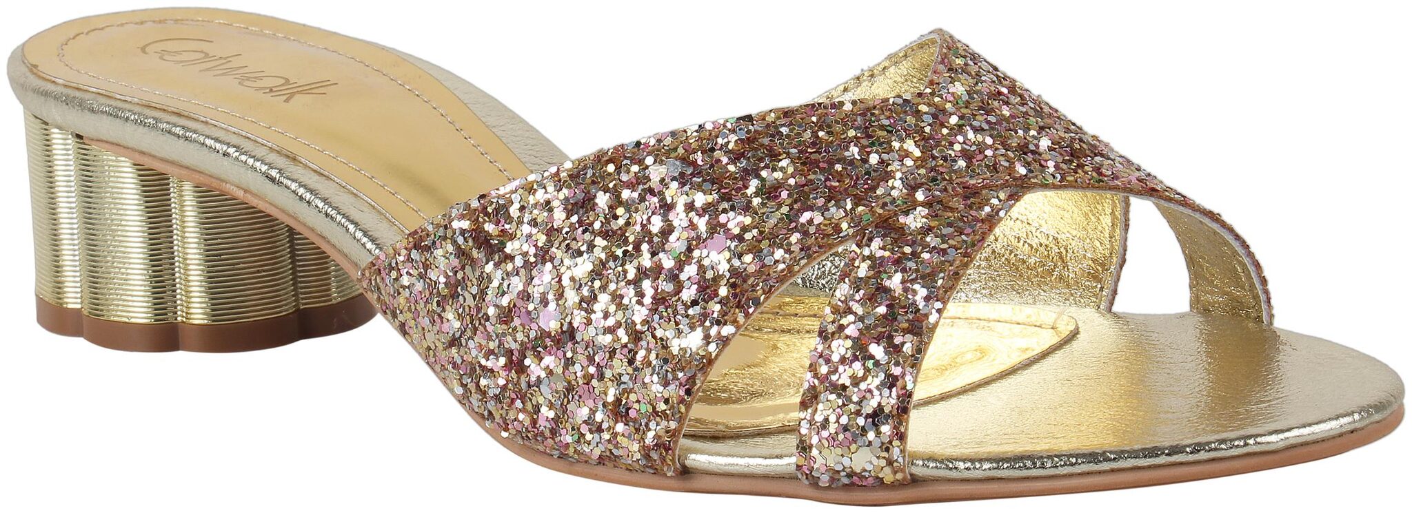 

Catwalk Women Gold Heeled Sandals