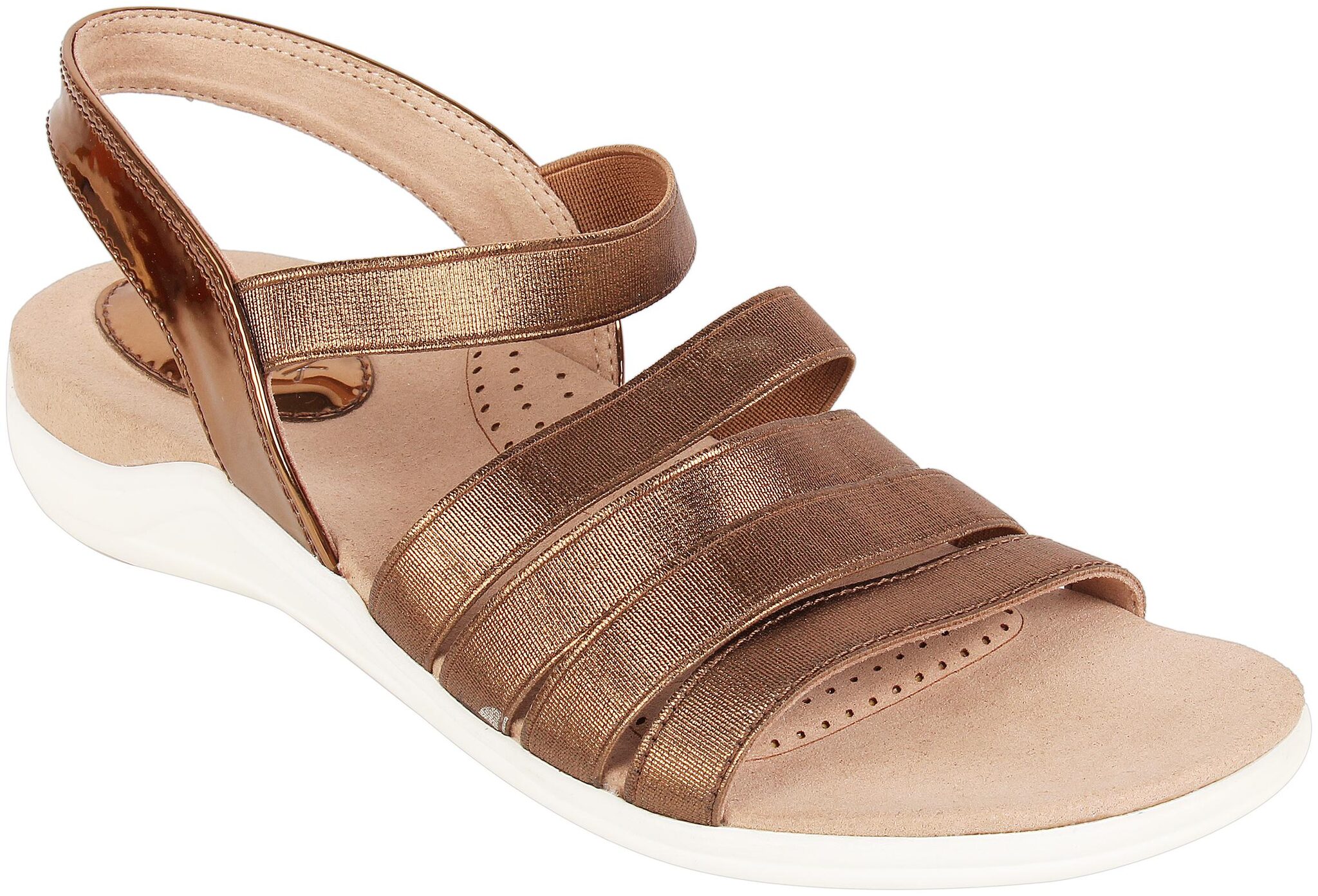 

Catwalk Women Bronze Open Toe Flats