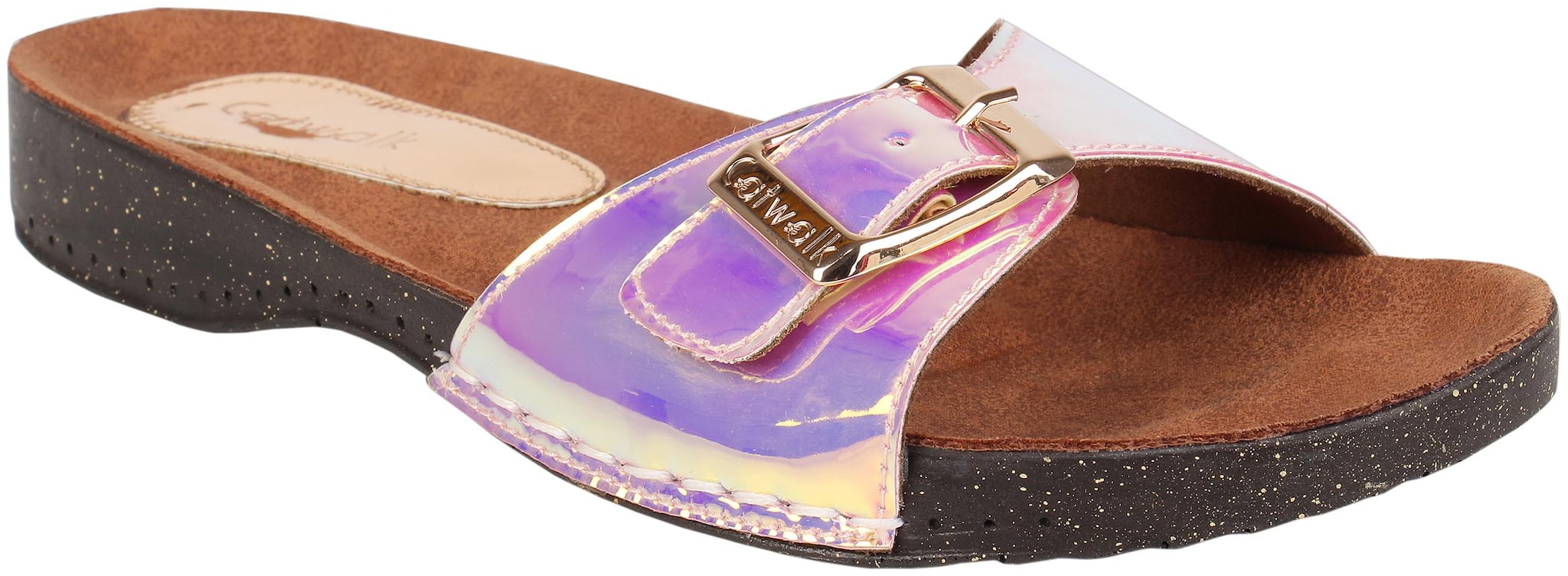 

Catwalk Women Gold Open Toe Flats