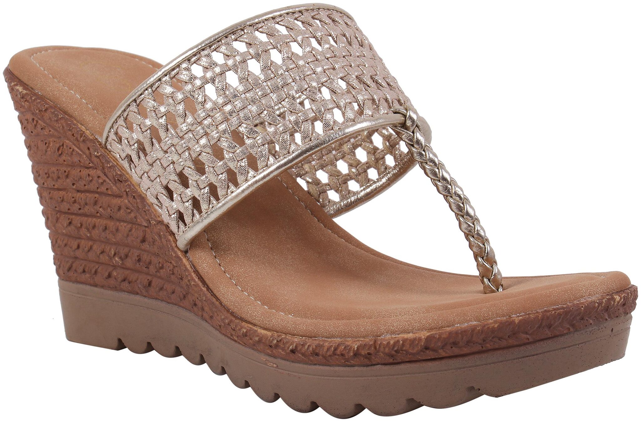 

Catwalk Women Gold Heeled Sandals