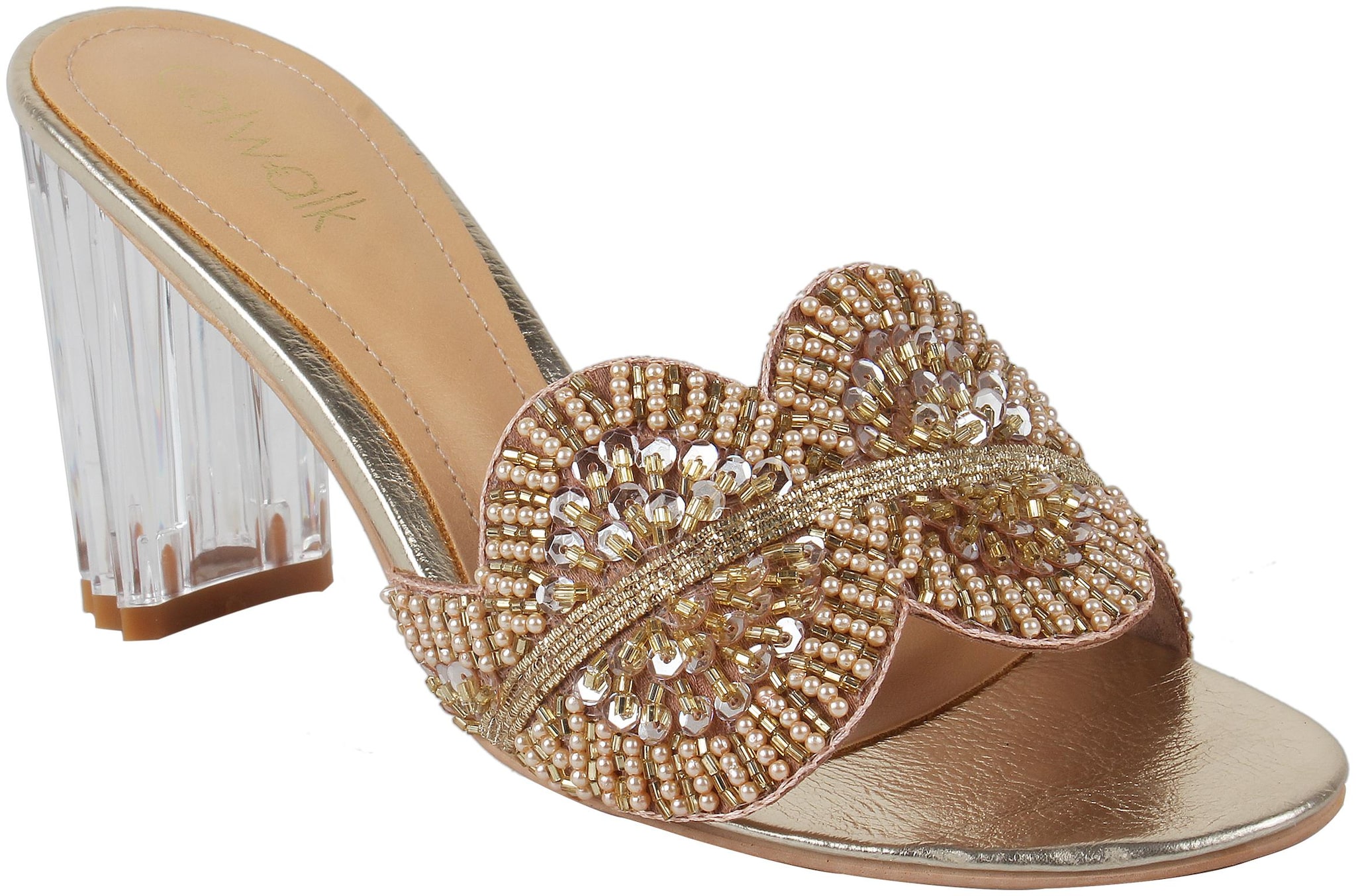 

Catwalk Women Gold Heeled Sandals