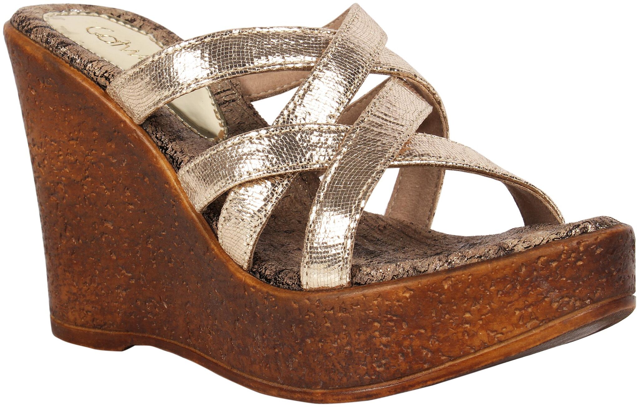 

Catwalk Women Gold Heeled Sandals