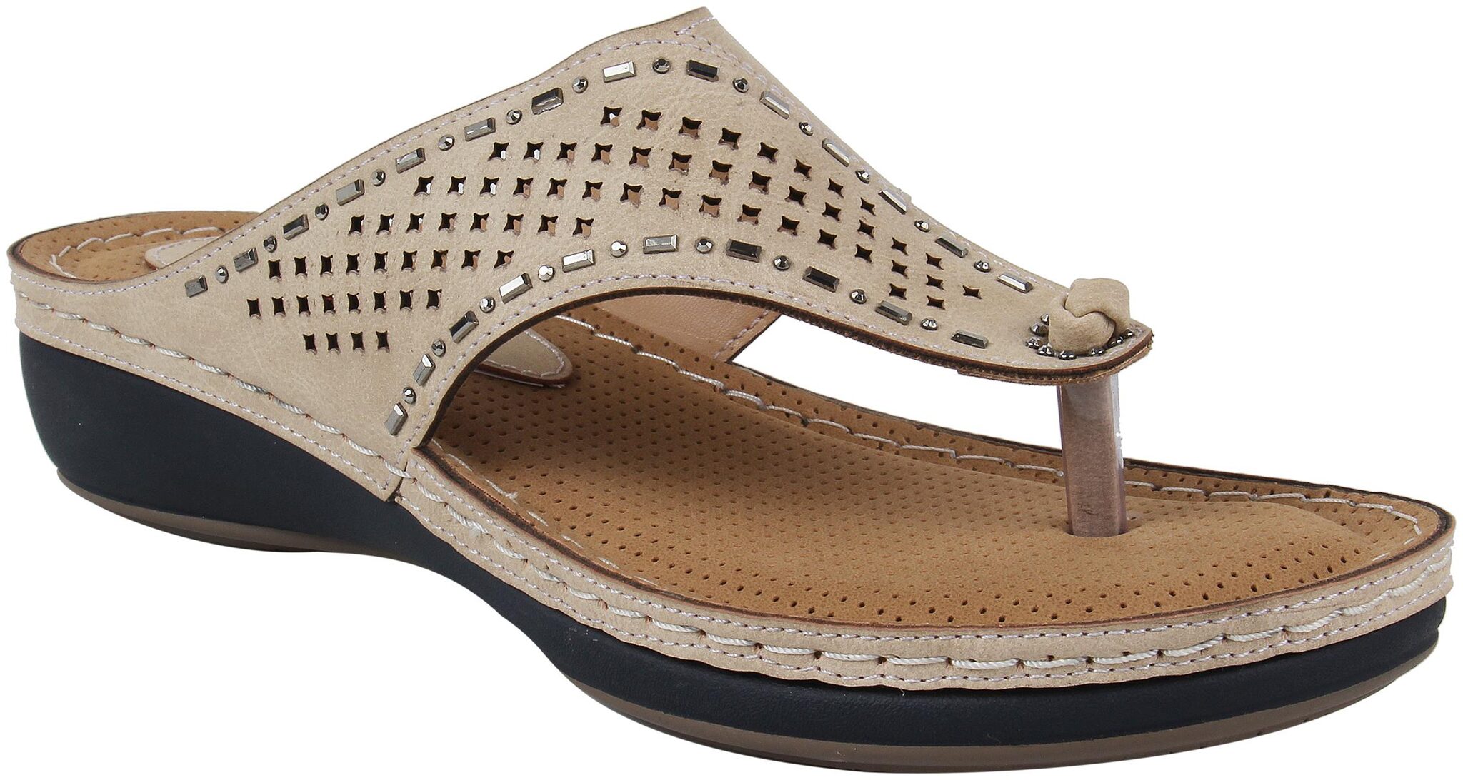 

Catwalk Women Khaki Open Toe Flats