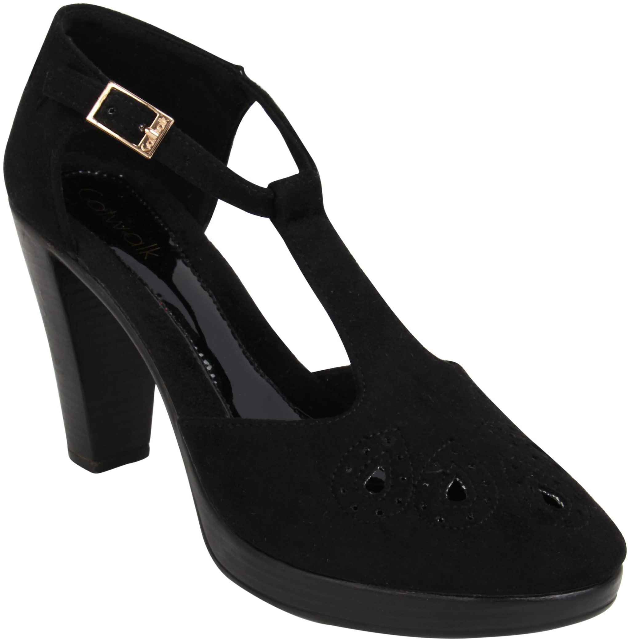 

Catwalk Women Black Heeled Sandals