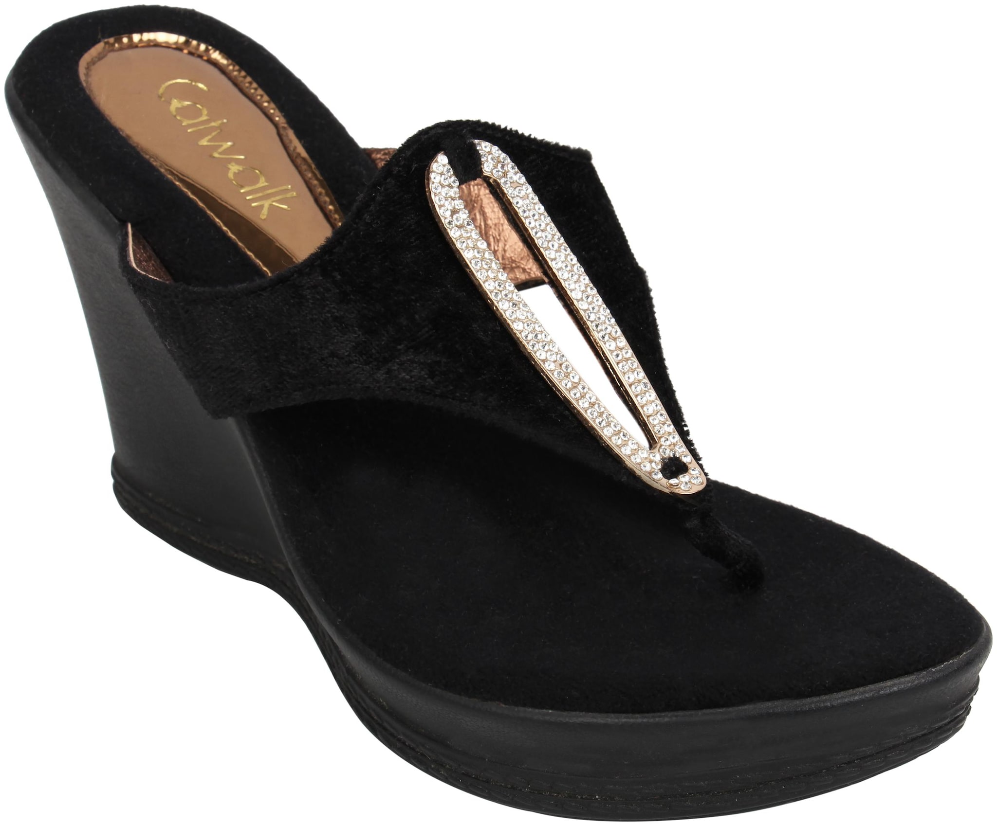 

Catwalk Women Black Heeled Sandals