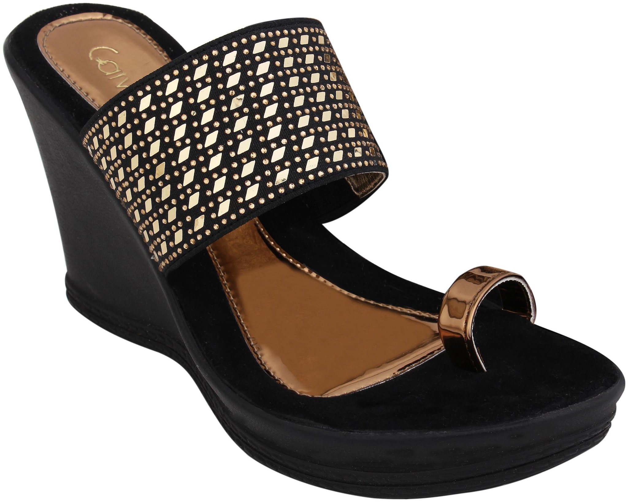 

Catwalk Women Black Heeled Sandals