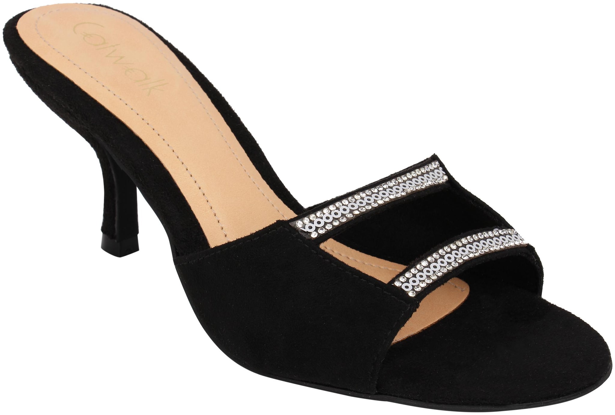 

Catwalk Women Black Heeled Sandals