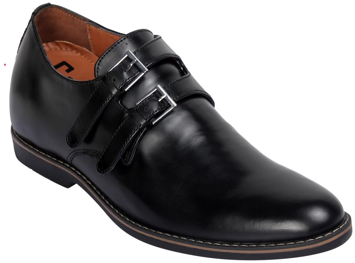 

Celby Men Black Monk Shoes