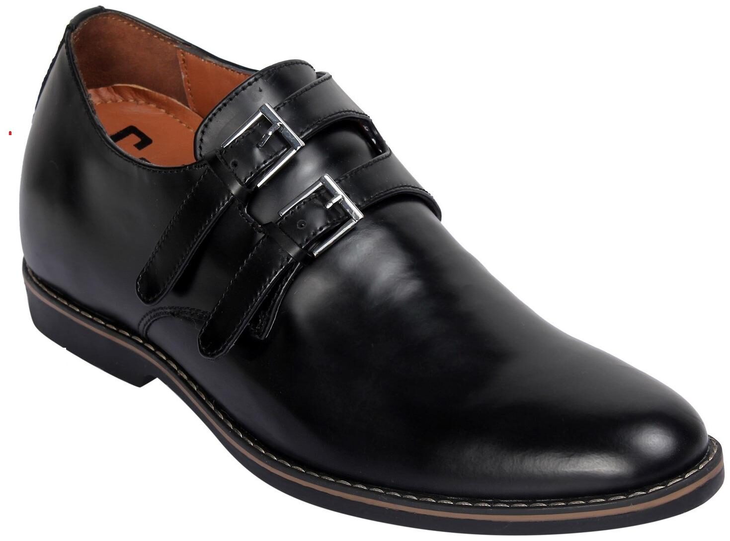 

Celby Men Black Monk Shoes