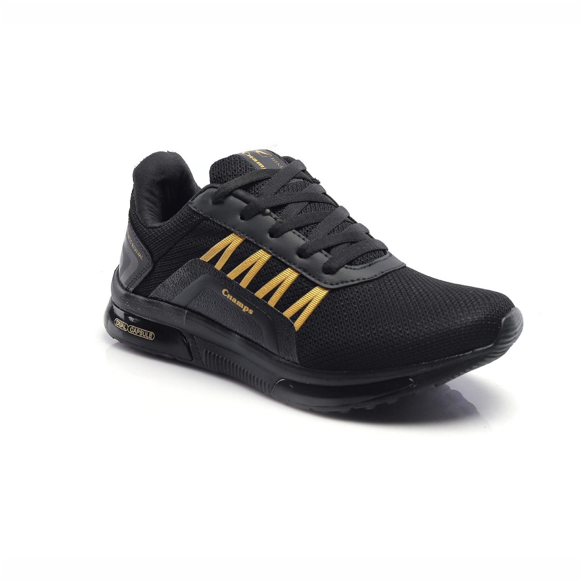 

Champs Men BRAZIL-ON Running Shoes ( Black )