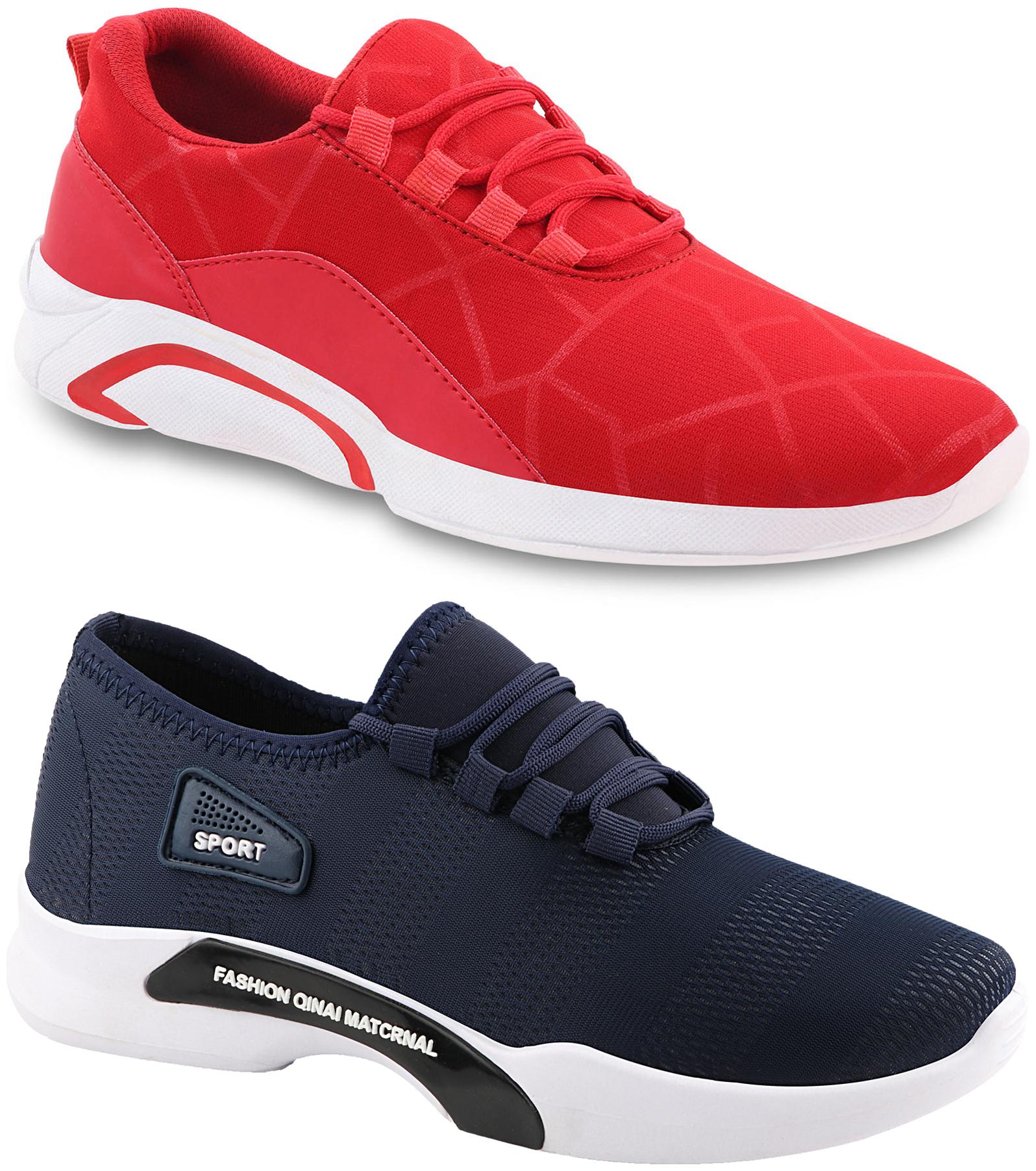 

Chevit Men Running Shoes ( Red Blue )