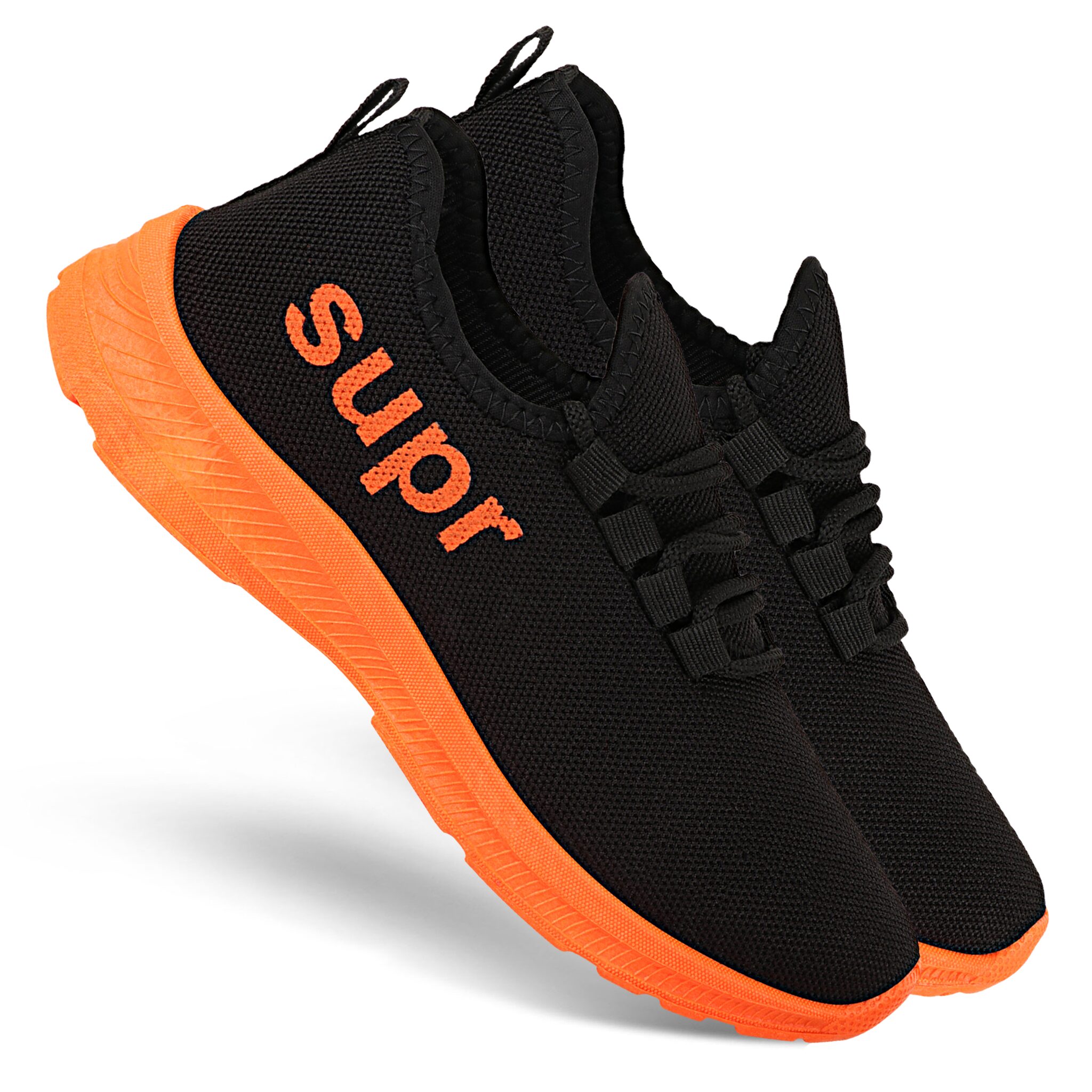 

Chevit 479 Men Orange Black Sneakers