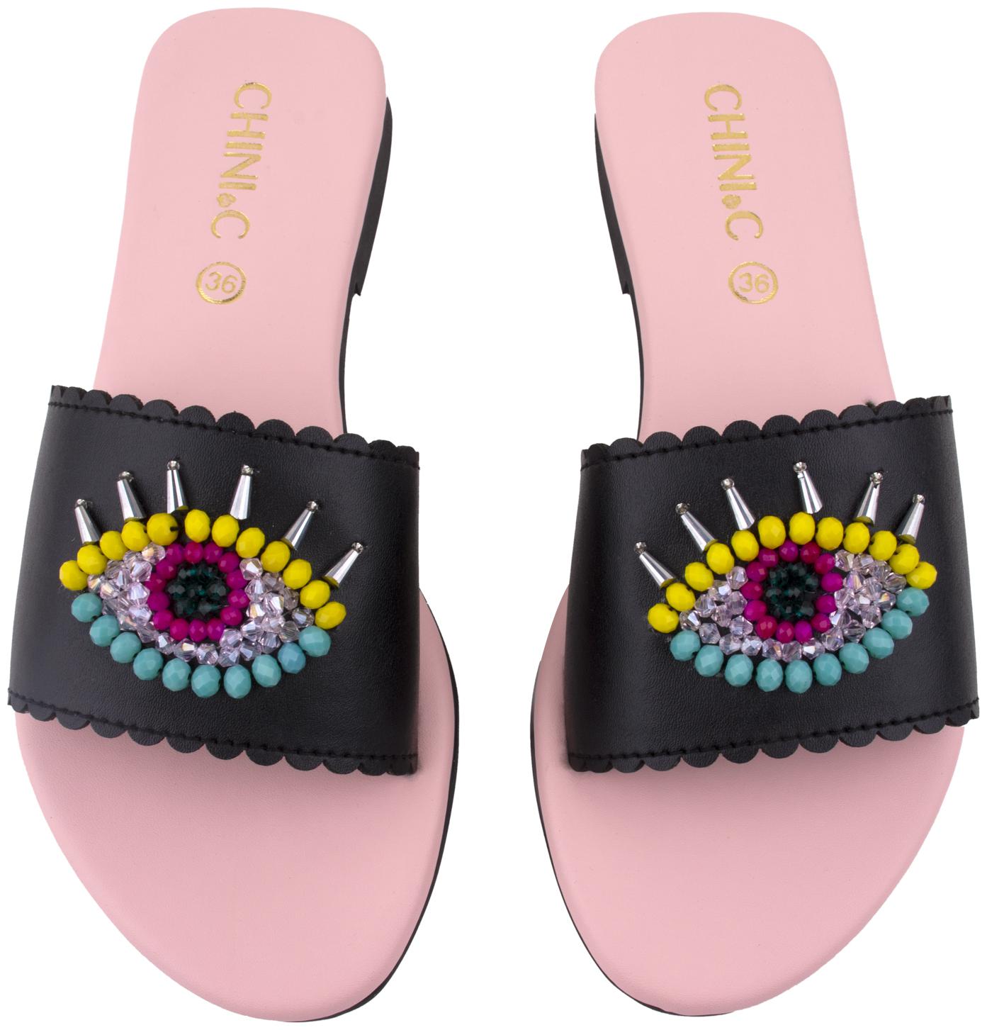 

CHINI C Women Black Sandals