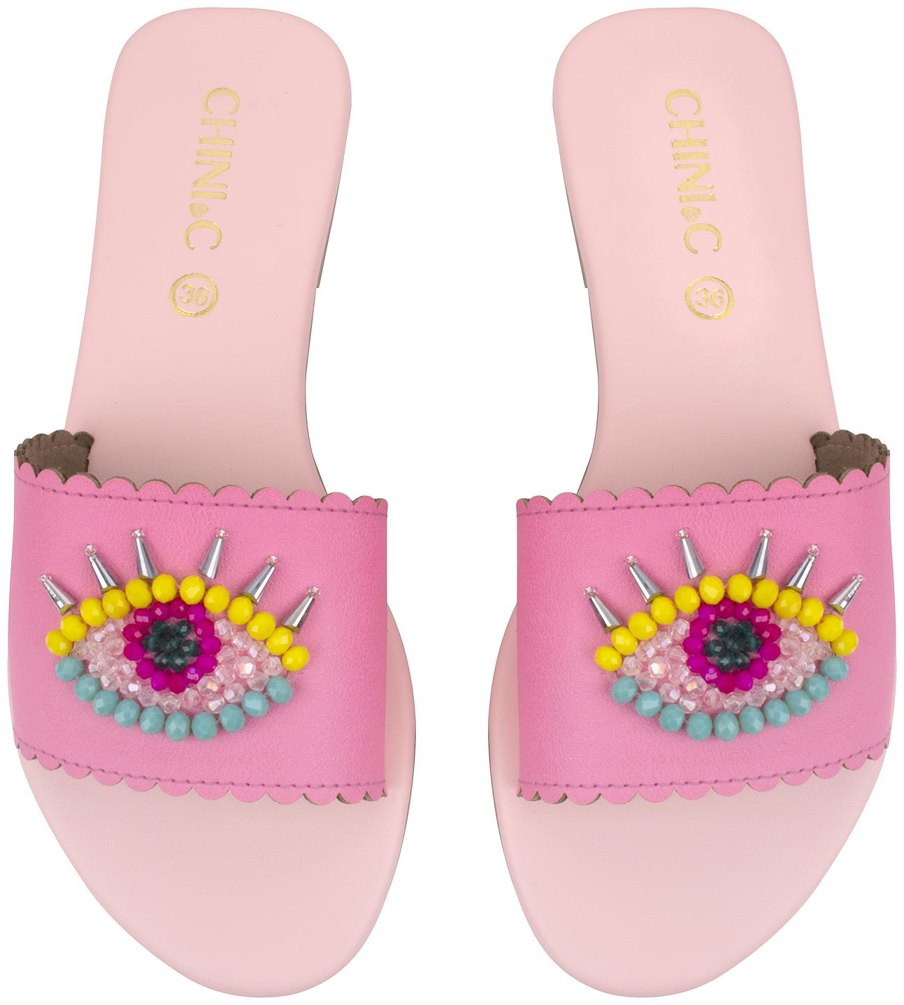 

CHINI C Women Gold Sandals