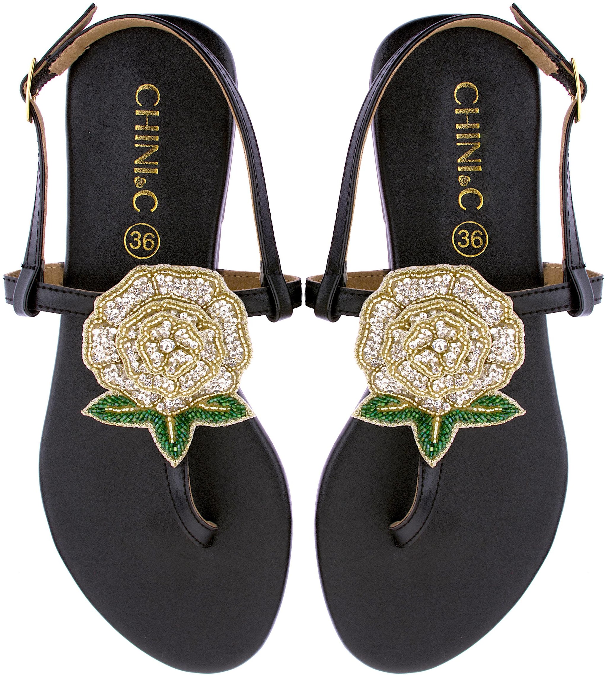 

CHINI C Women Black Sandals