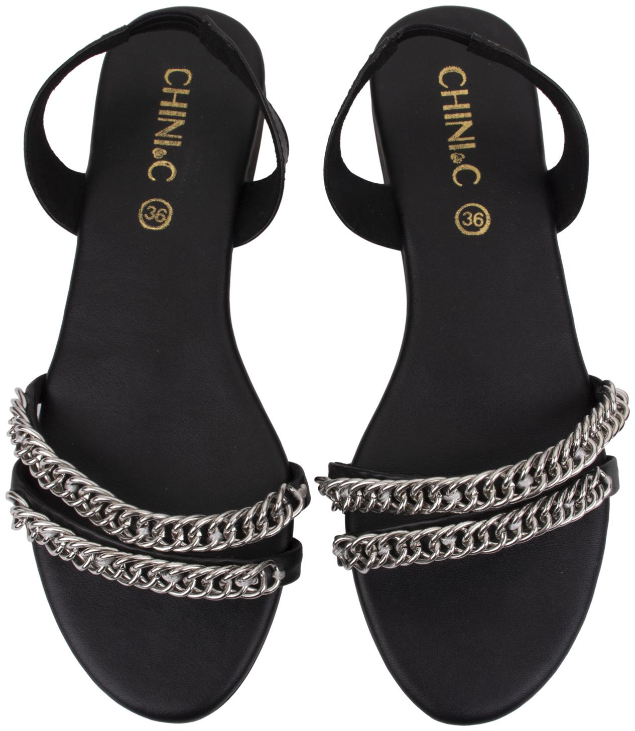 

CHINI C Women Black Sandals