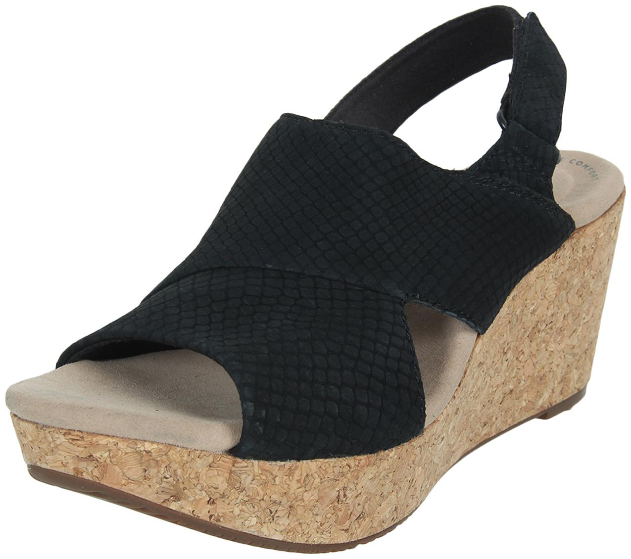 

Clarks Women Black Wedges