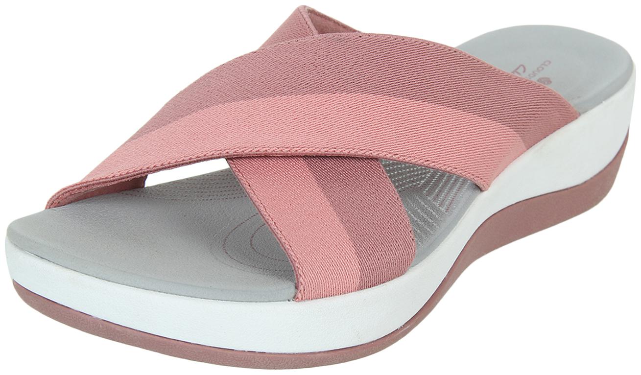 

Clarks Arla Elin Pink Slippers