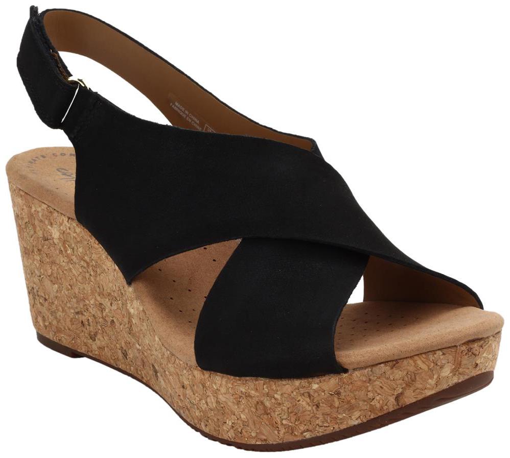 

Clarks Women Black Wedges