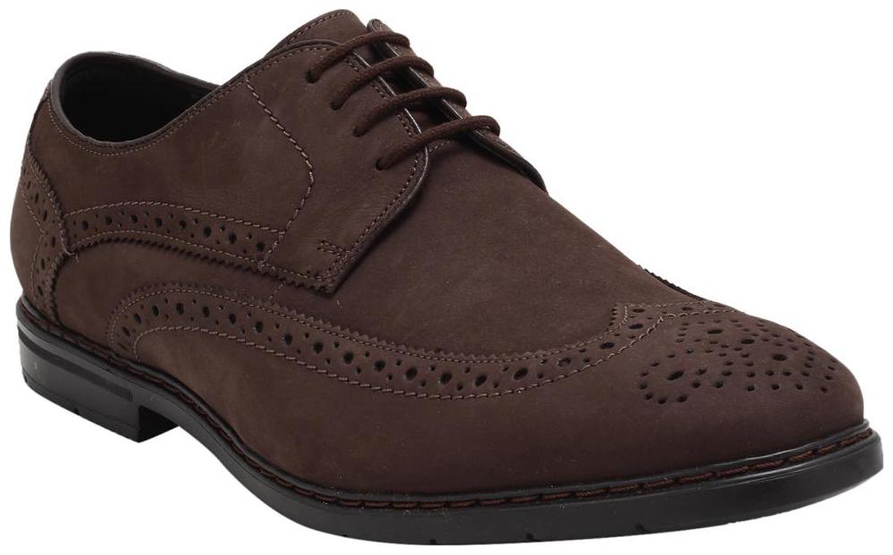 

Clarks Brown Nubuck Formal Shoes