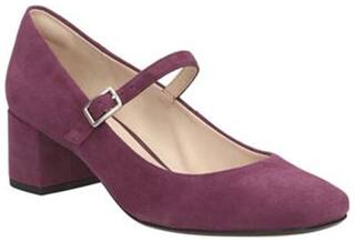 Clarks Chinaberry Pop Purple Grey Women Heels