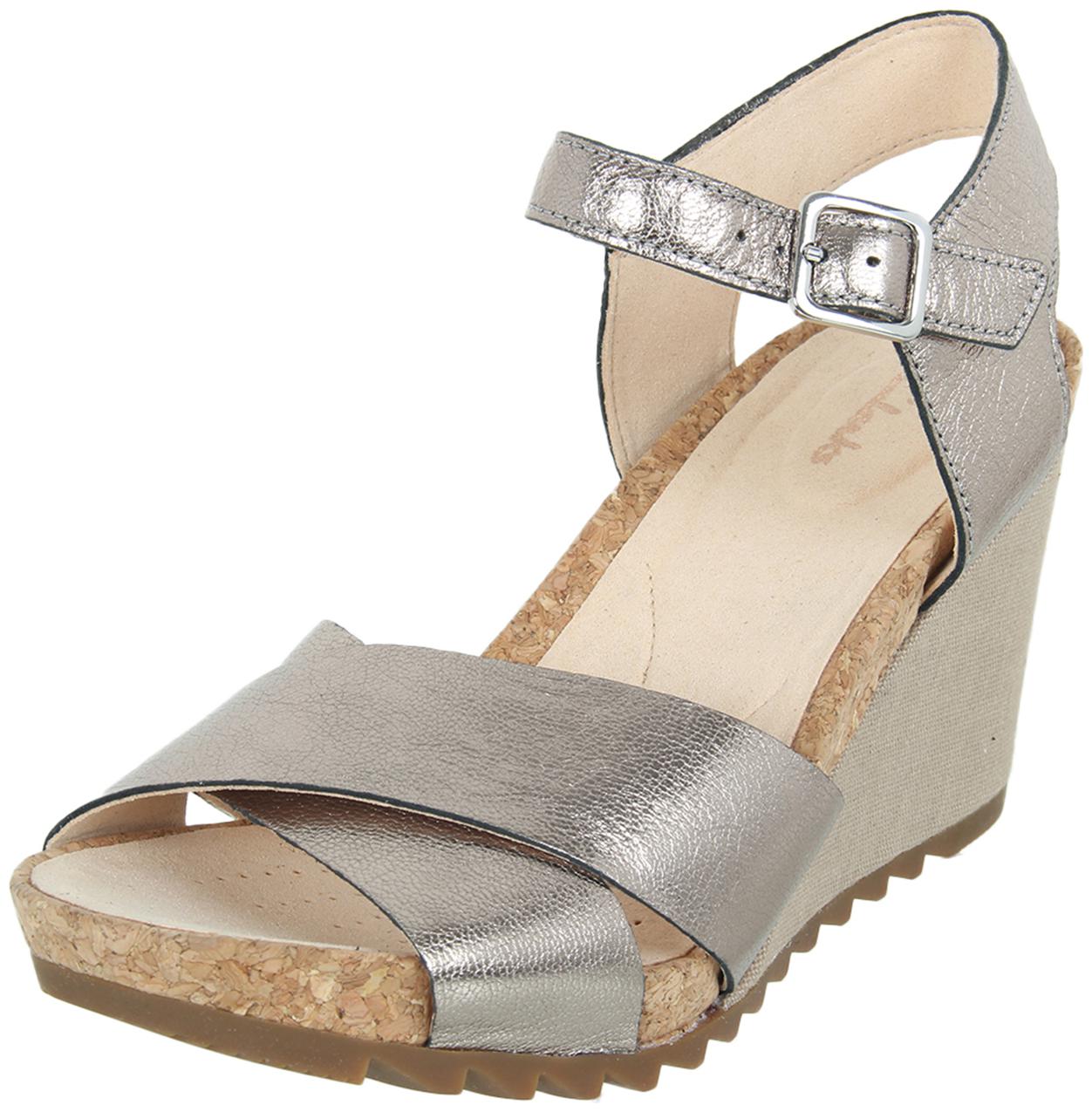 

Clarks Women Beige Wedges