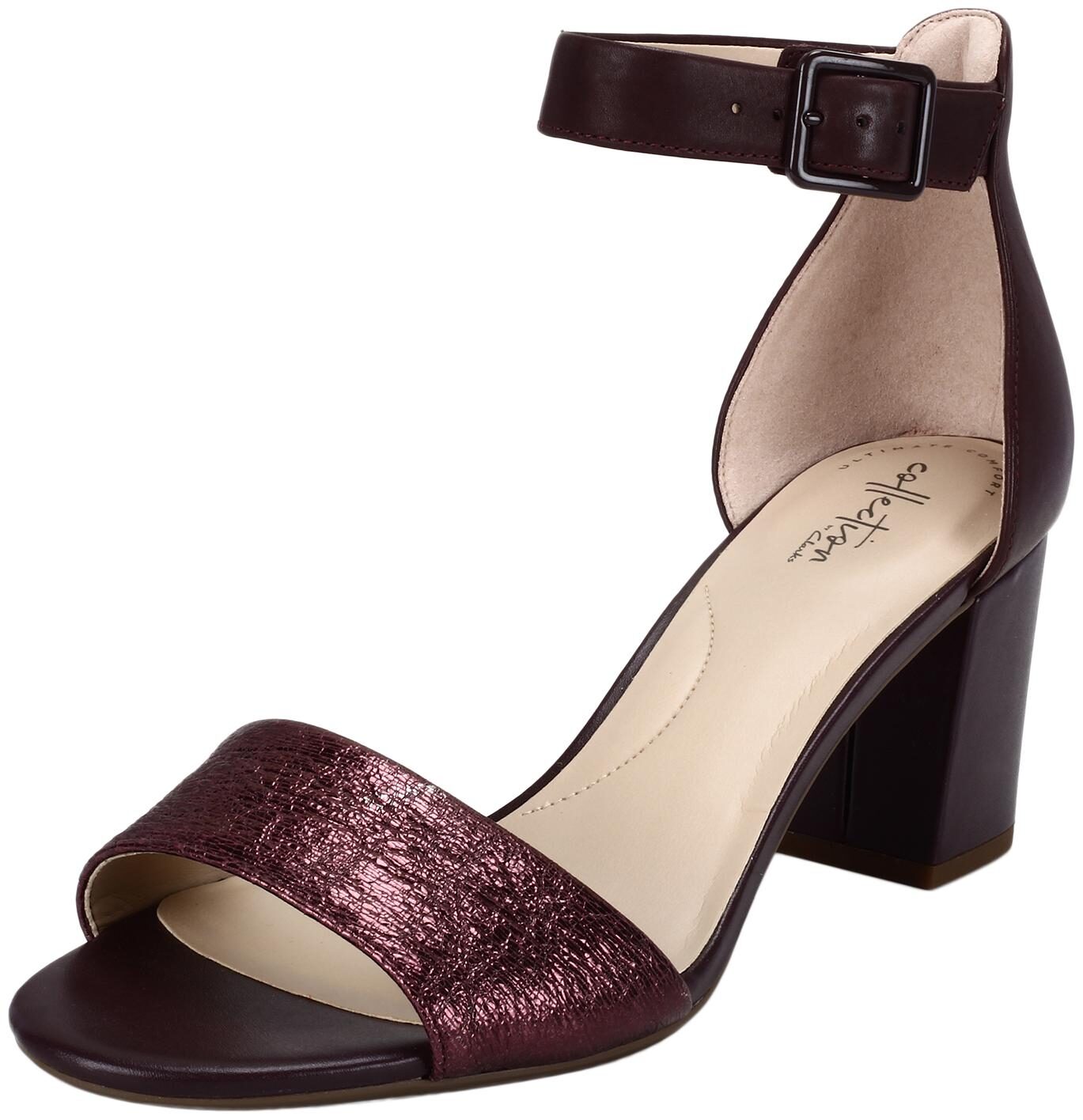 

Clarks Women Brown Heeled Sandals