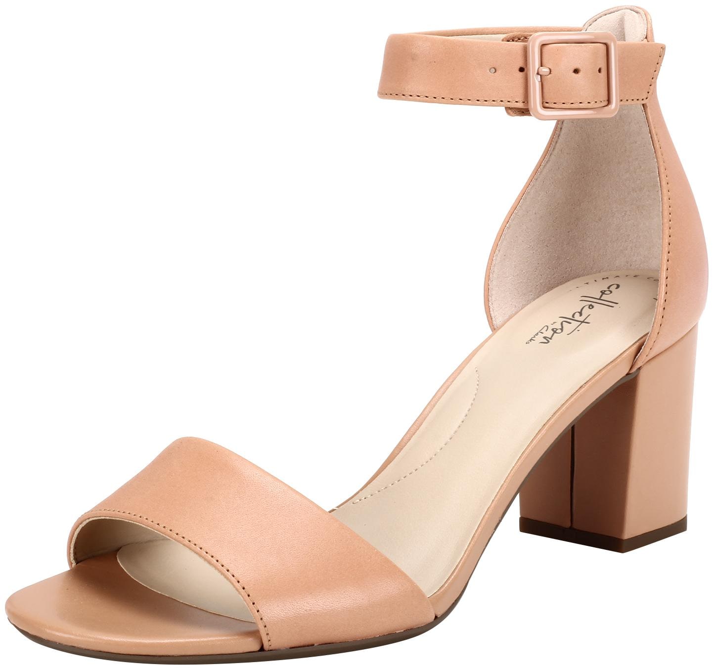 

Clarks Women Beige Heeled Sandals