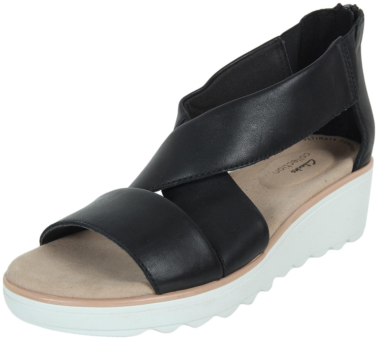 

Clarks Women Black Wedges
