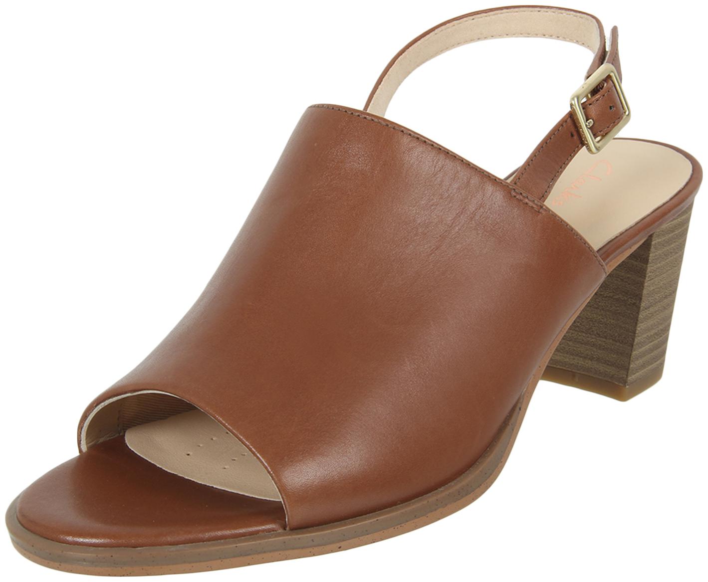 

Clarks Women Brown Heeled Sandals