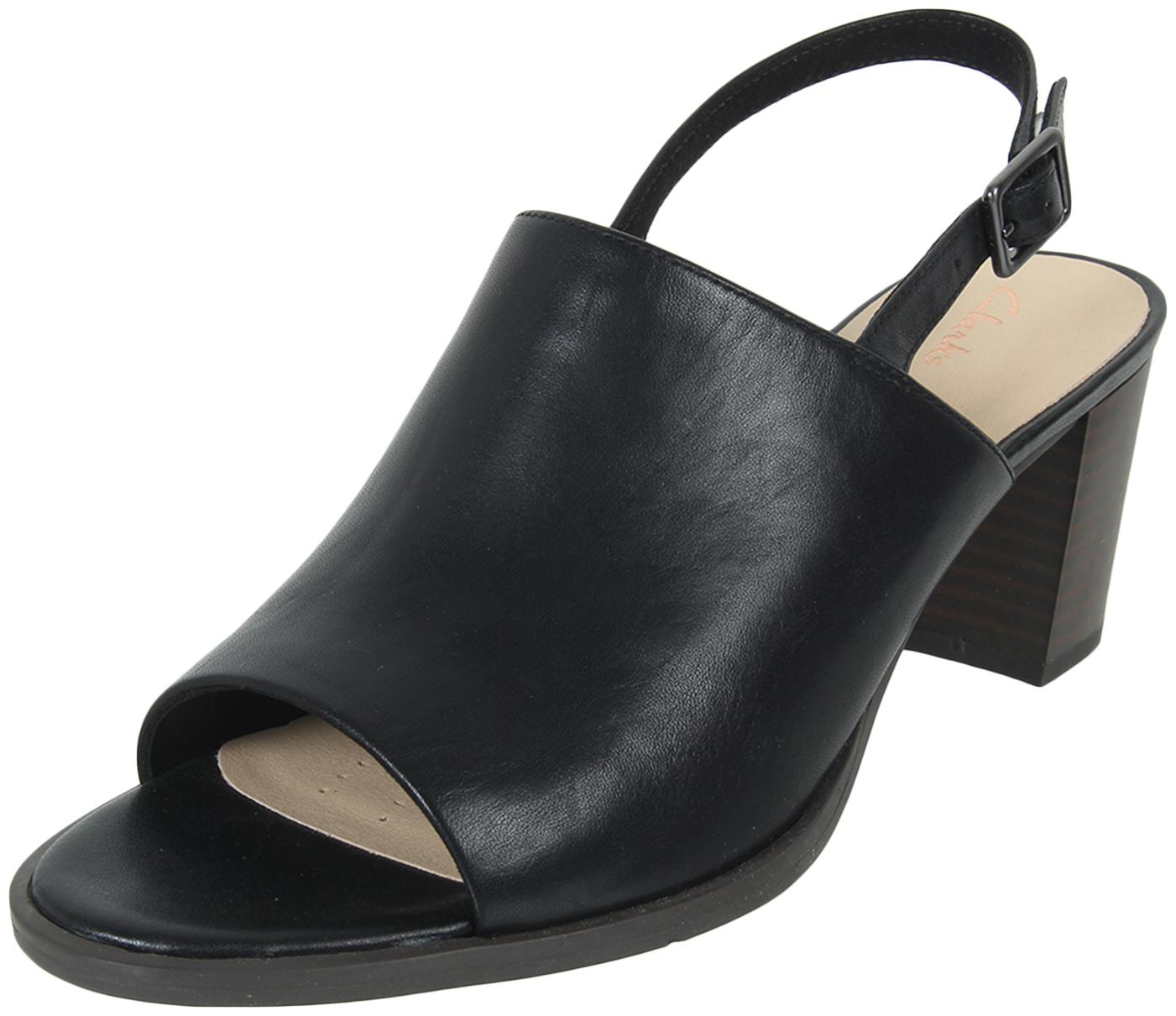 

Clarks Women Black Heeled Sandals