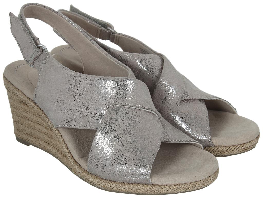 

Clarks Women Grey Wedges