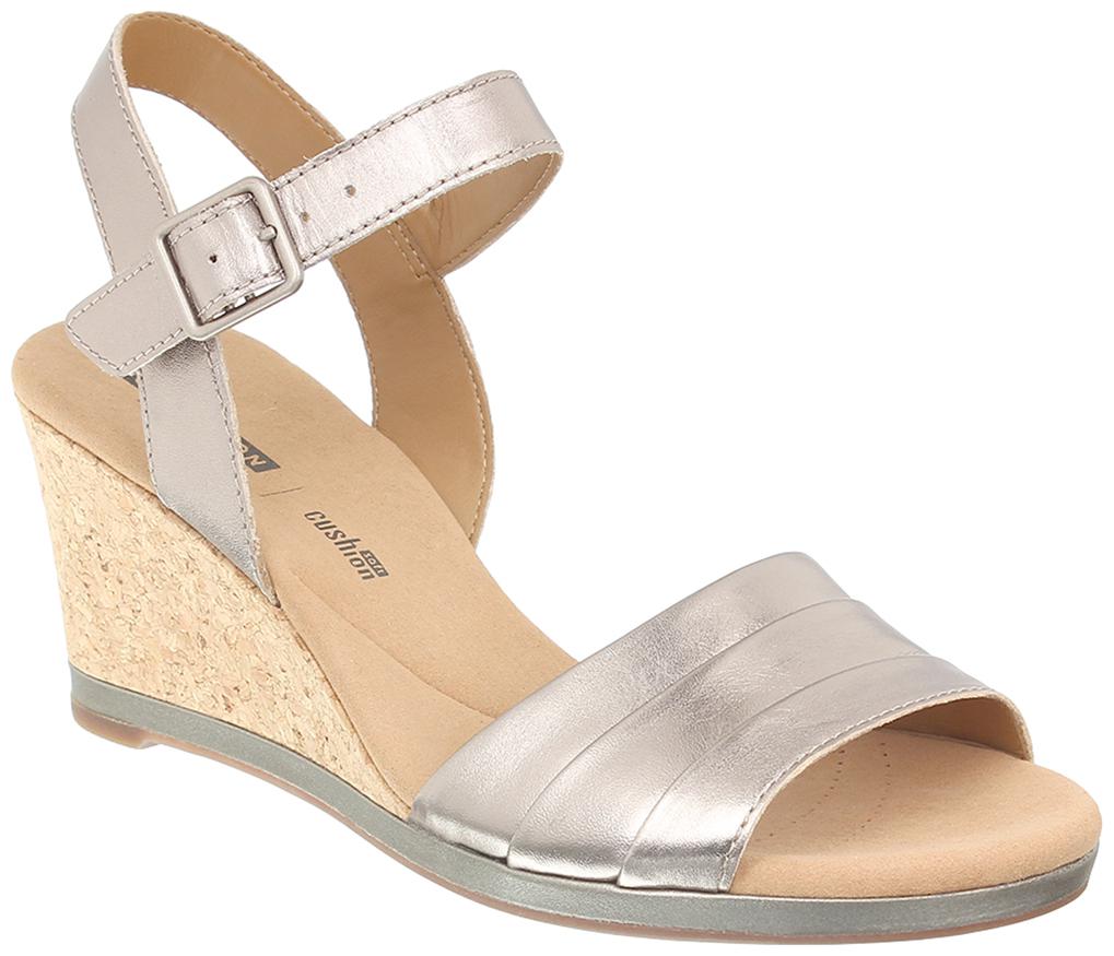 

Clarks Women Silver Sandals
