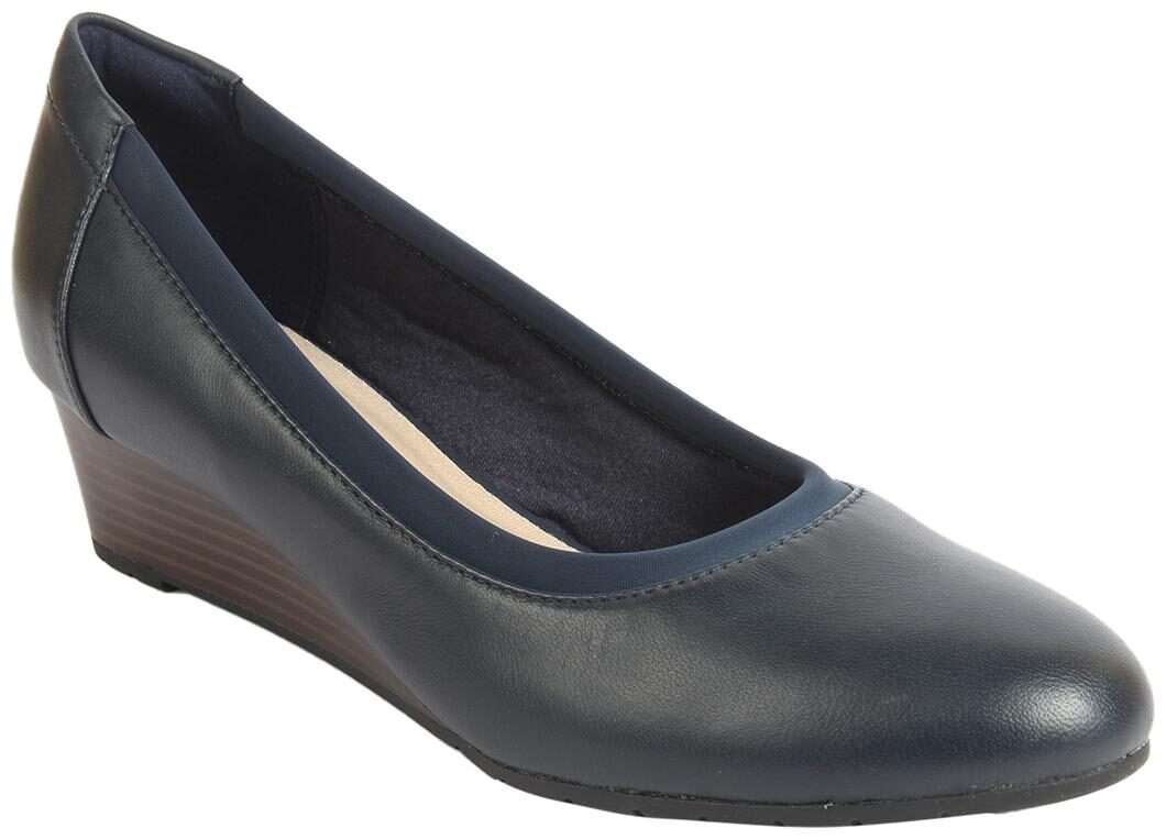 

Clarks Women Navy Blue Heeled Sandals