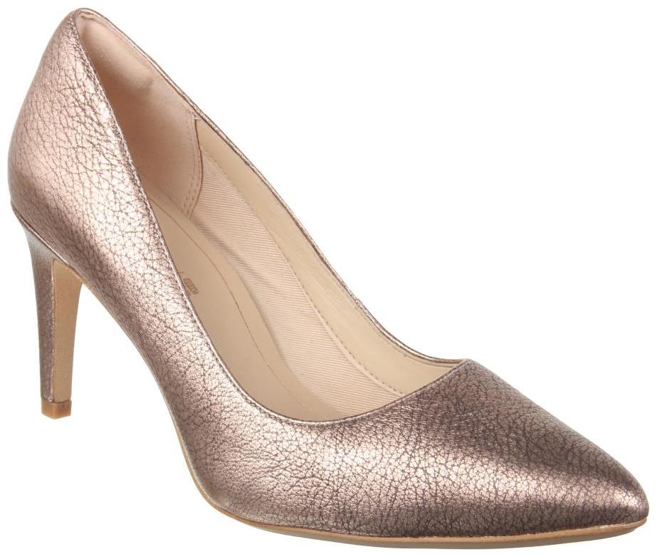 

Clarks Women Gold Pumps