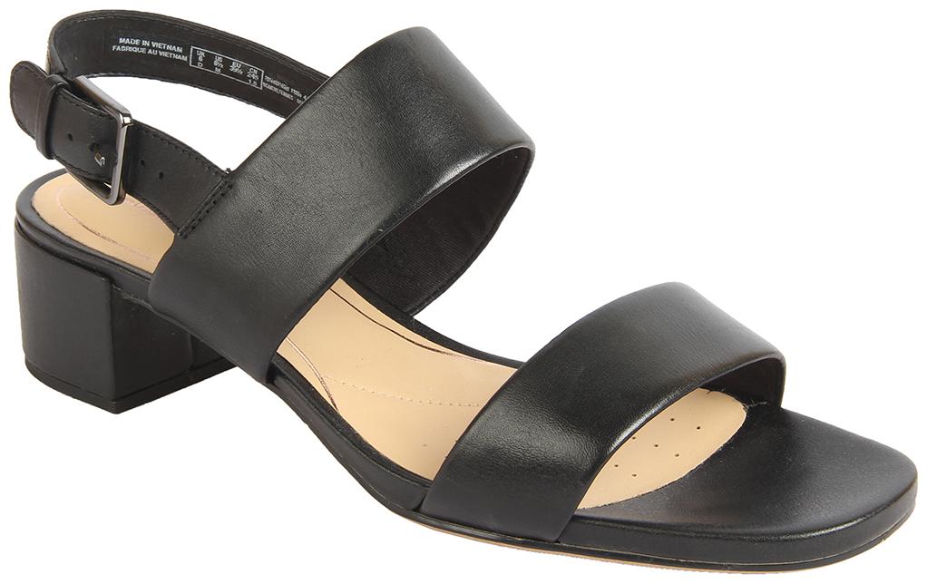 

Clarks Women Black Heeled Sandals