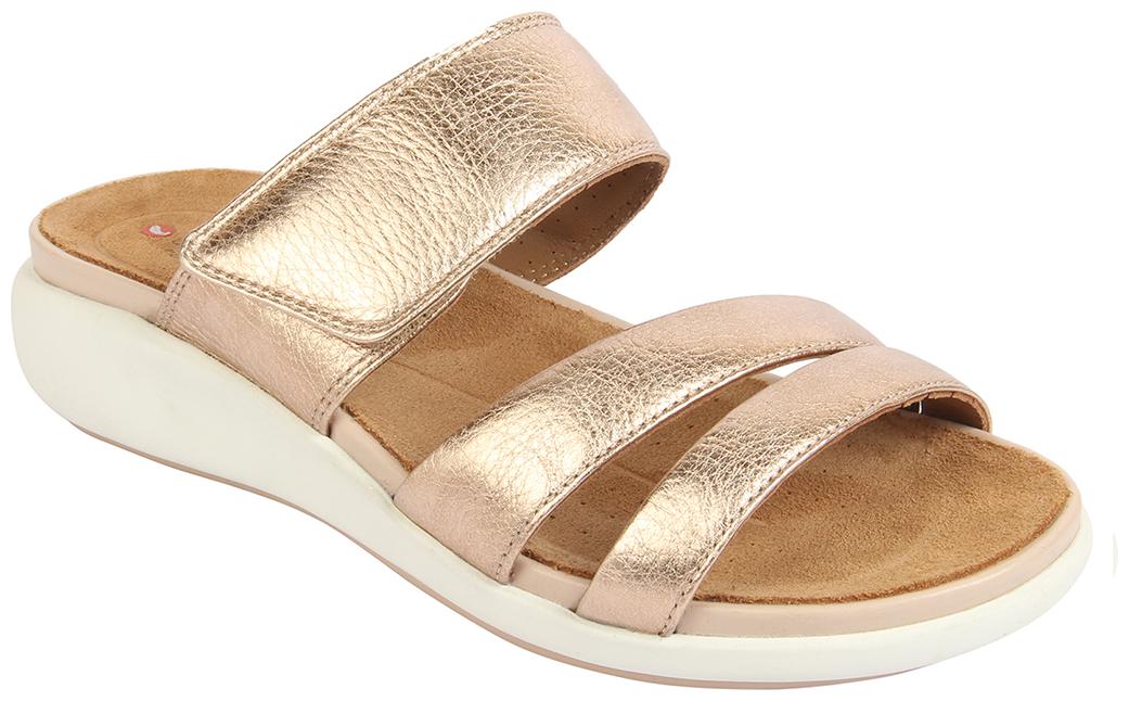 

Clarks Leather Solid Gold Casual Slippers For Women