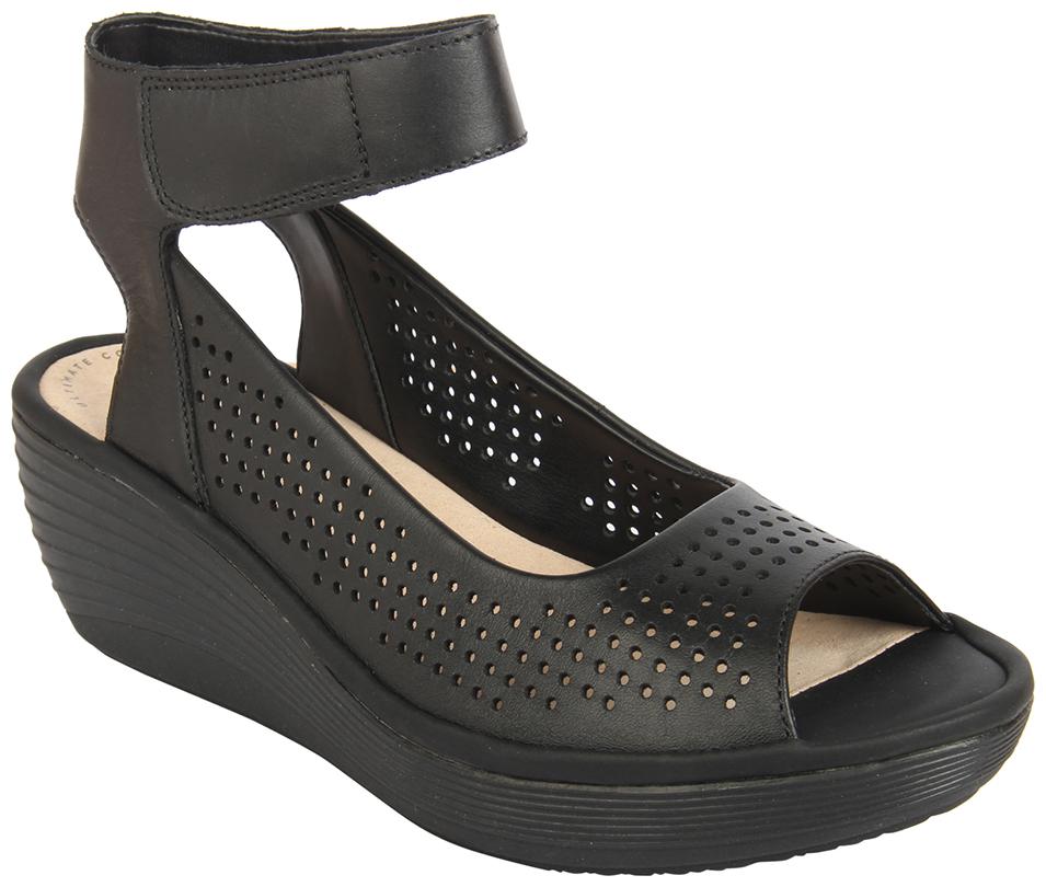 

Clarks Women Black Heeled Sandals
