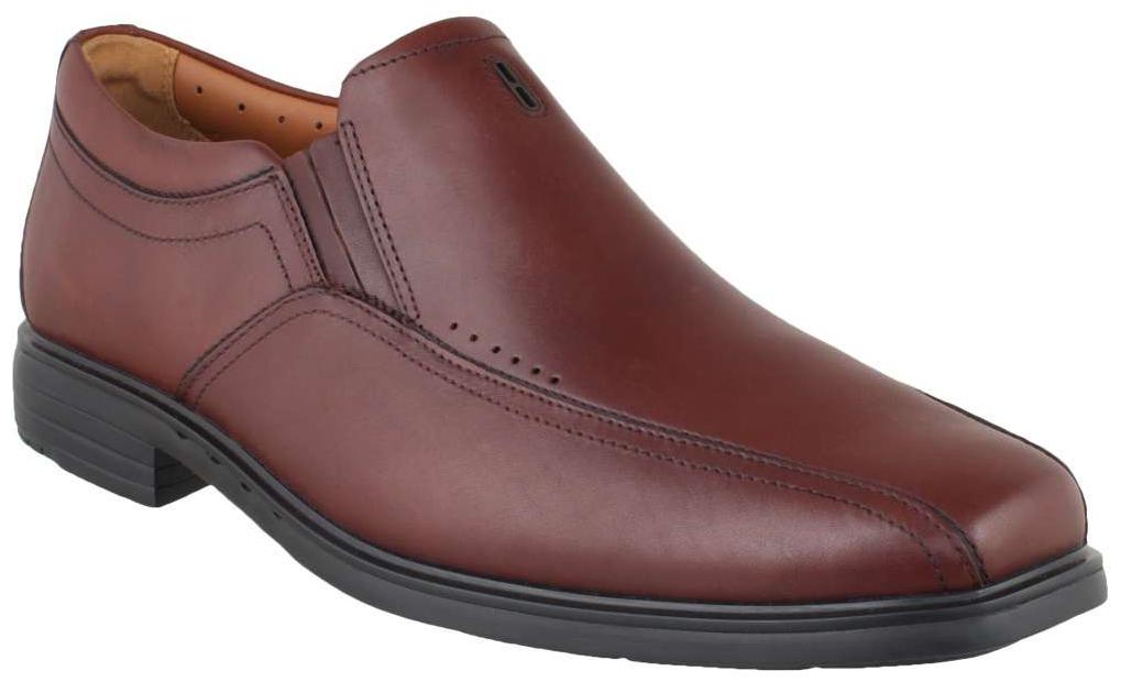 

Clarks Men Brown Leather Slip-On Shoes