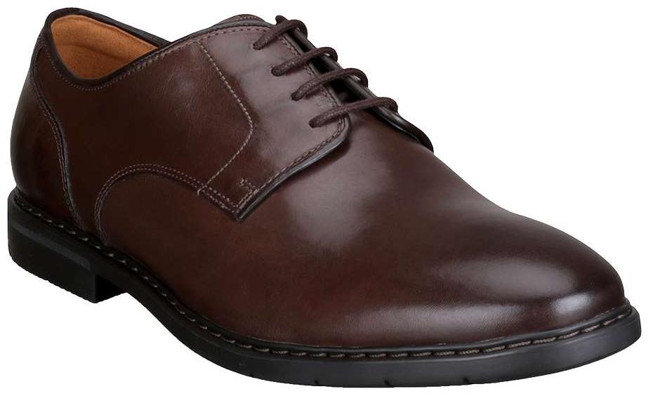 

Clarks Men Brown Leather Derbys Shoes