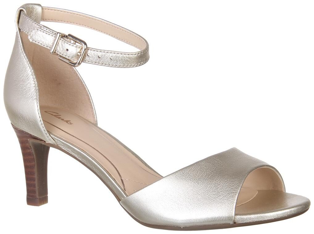 

Clarks Women Gold Heeled Sandals