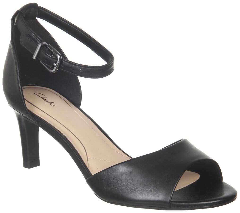 

Clarks Women Black Heeled Sandals