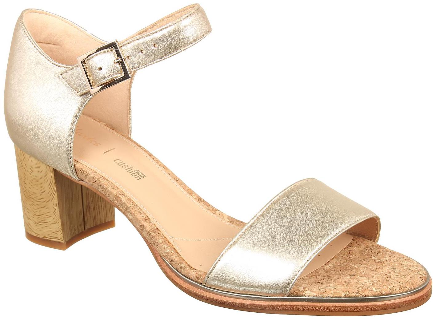 

Clarks Women Silver Heeled Sandals