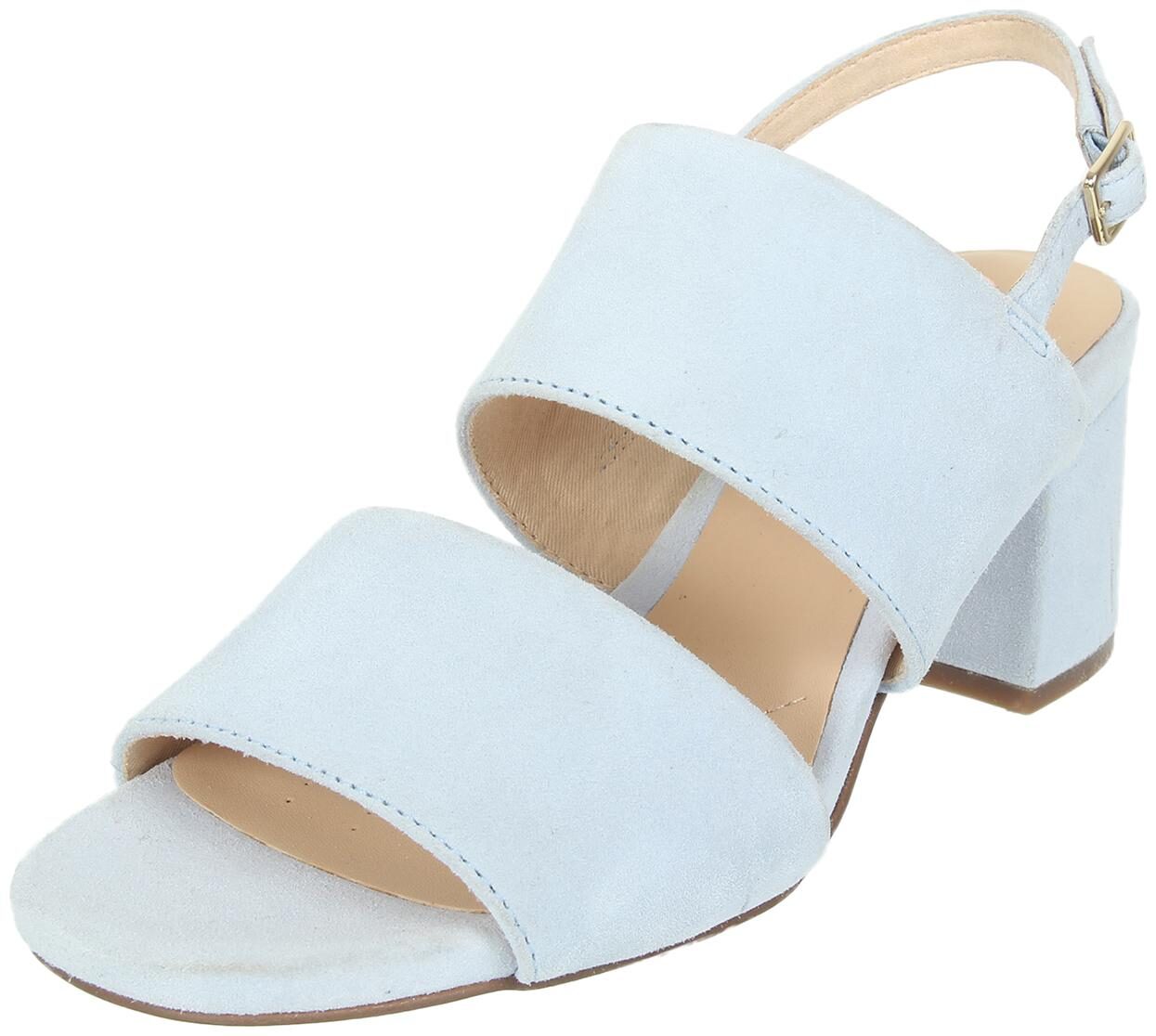 

Clarks Women White Heeled Sandals