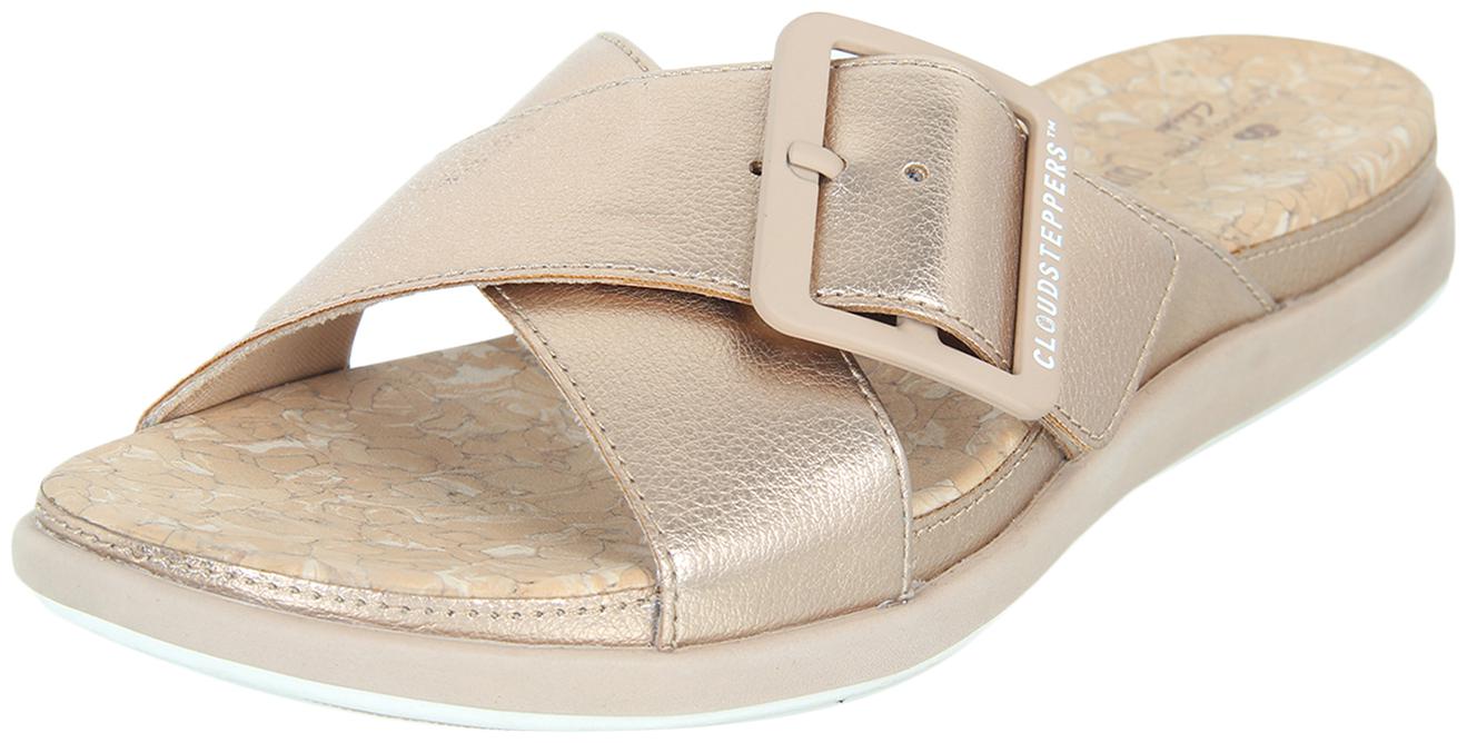 

Clarks Step Juneshell Rose Gold Slippers Flip Flops For Women