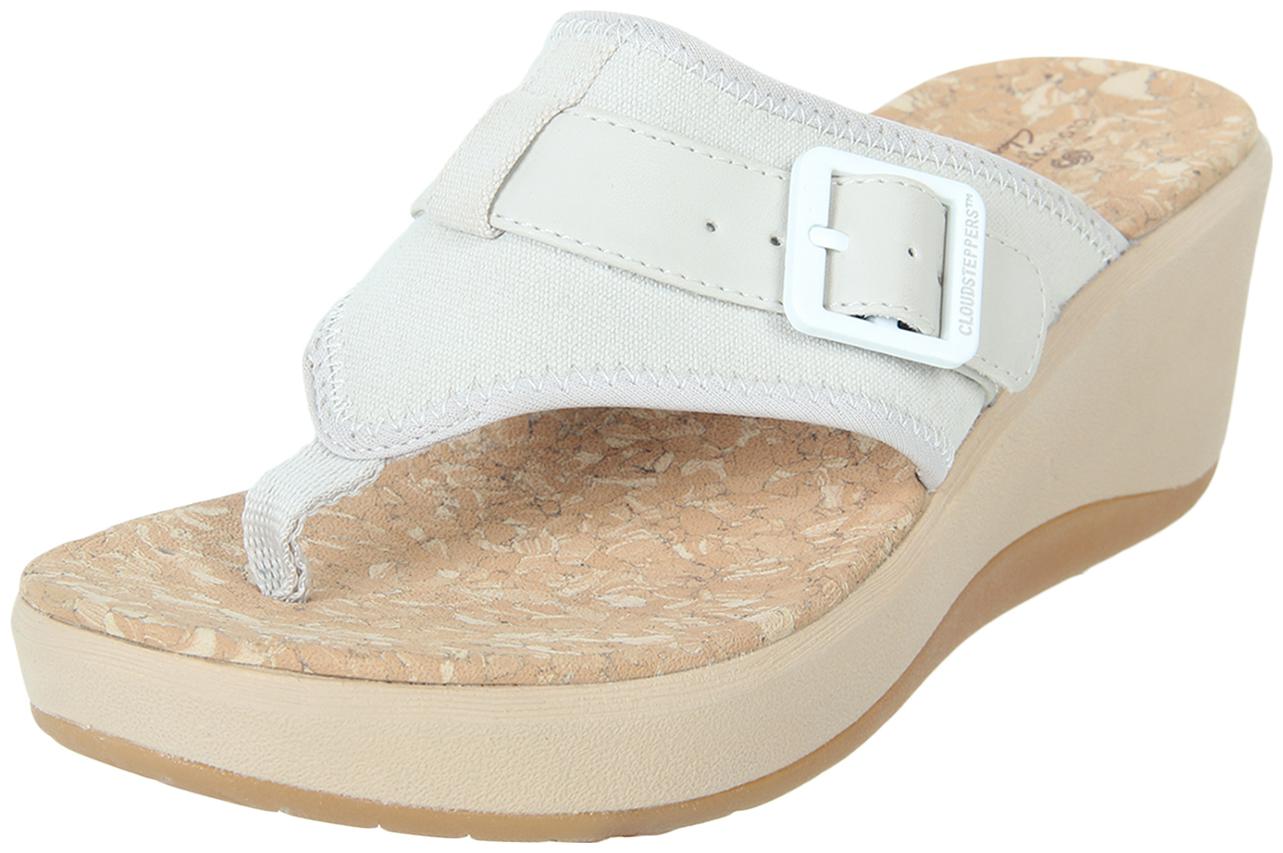 

Clarks Women White Wedges