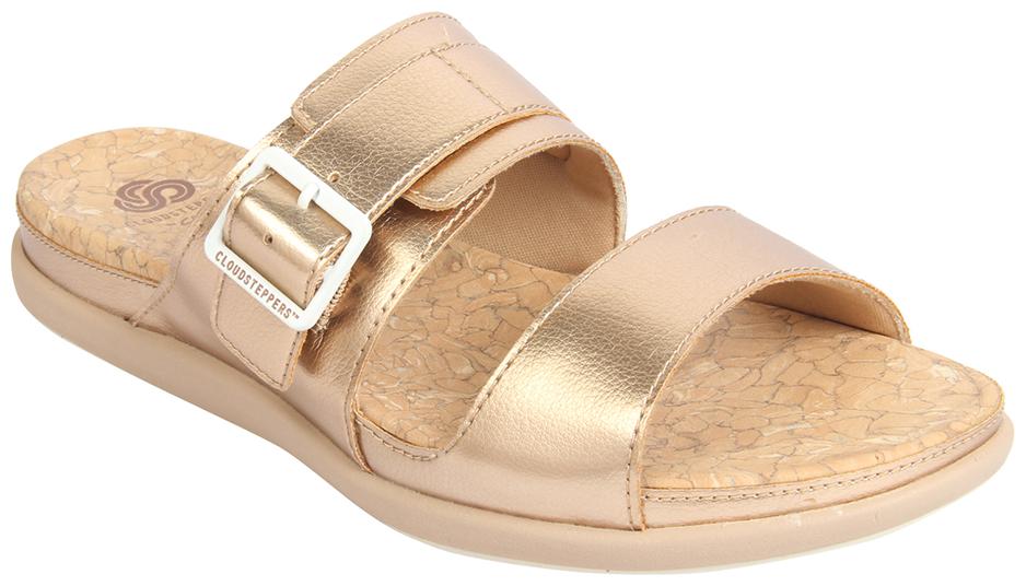 

Clarks Synthetic Solid Gold Casual Slippers For Women