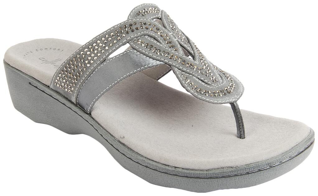

Clarks Synthetic Solid Grey Casual Slippers For Women