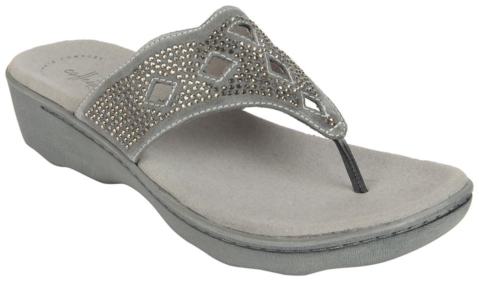 

Clarks Synthetic Solid Grey Casual Slippers For Women