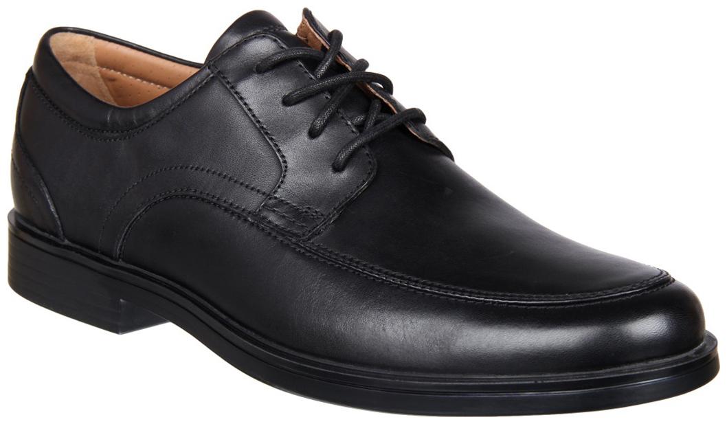 

Clarks Un Aldric Park Black Leather Formal Shoes